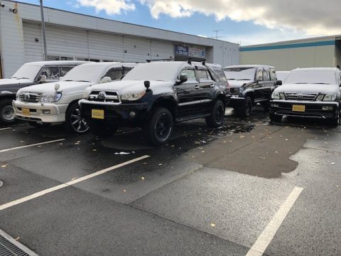 ランクル　フレックス　フレックスドリーム　仙台　初雪　雪化粧　雪　SUV　ランクル　ランドクルーザー